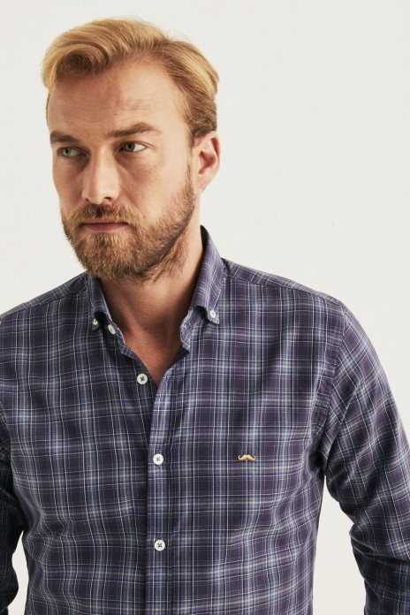 Camisa cuadros sport tonos...