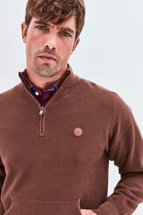 Jersey media cremallera...