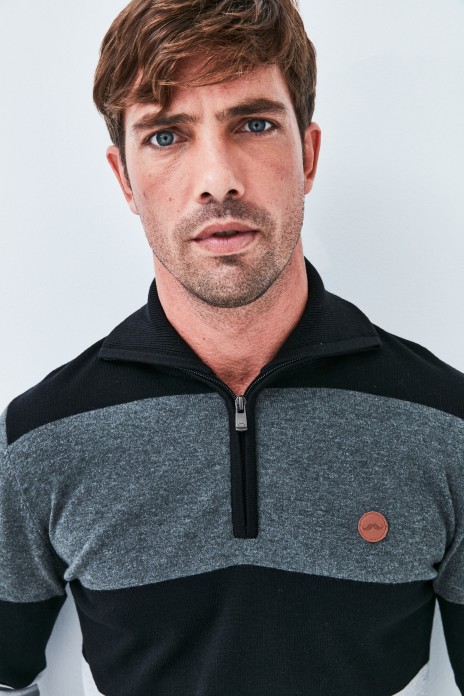 Jersey media cremallera...