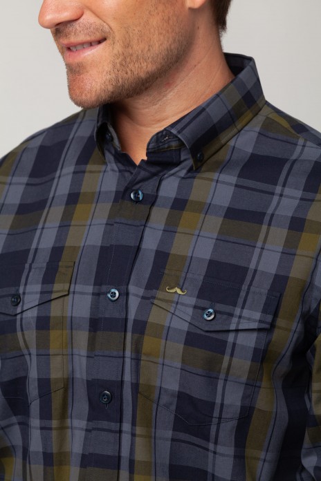 Camisa sport cuadros s/...