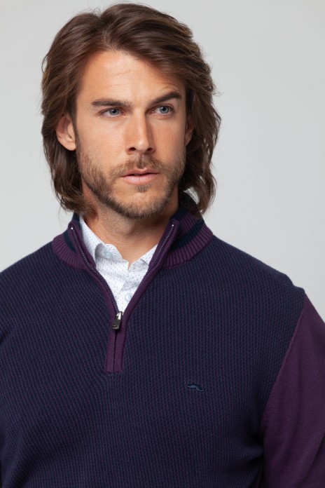 Jersey media cremallera...