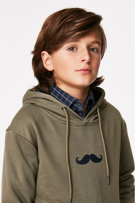 Sudadera niño lisa con...