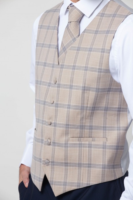 Chaleco de vestir cuadros...