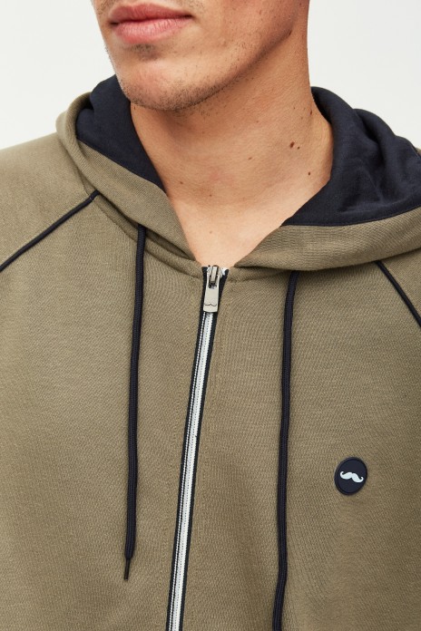 Sudadera abierta con...