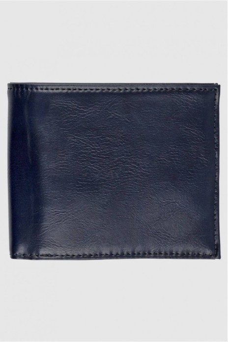 Cartera piel - AZUL- MARINO