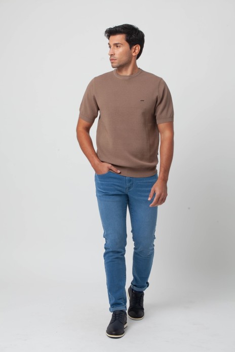 Polo punto m/c cuello caja...