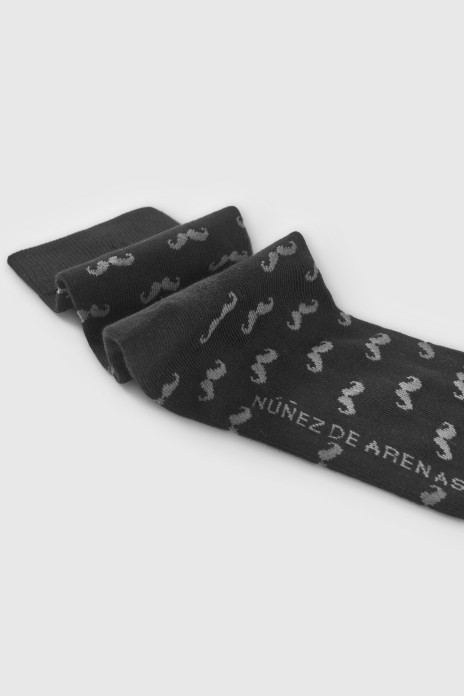 Calcetines Bigotes - NEGRO