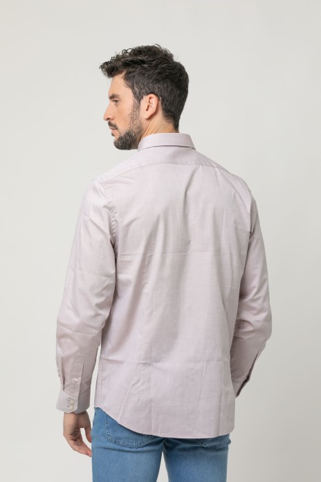 Camisa sport lisa lavada s/...