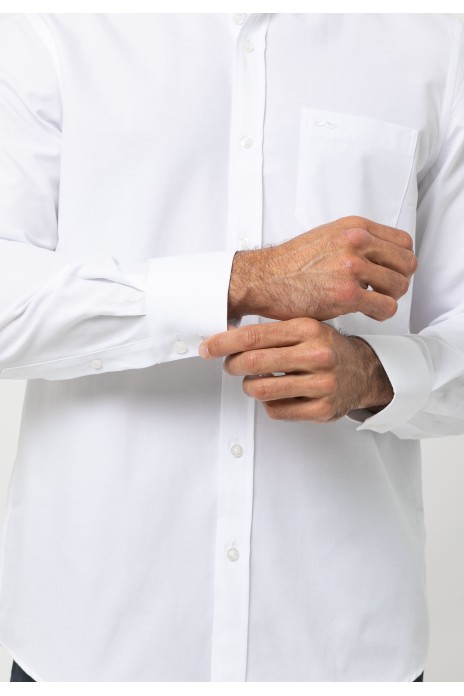 Camisa sport lisa s/ Aro...