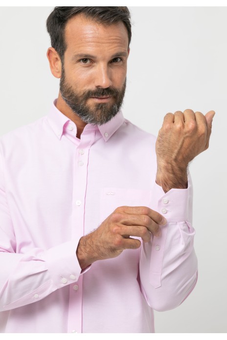 Camisa sport lisa s/ Aro...