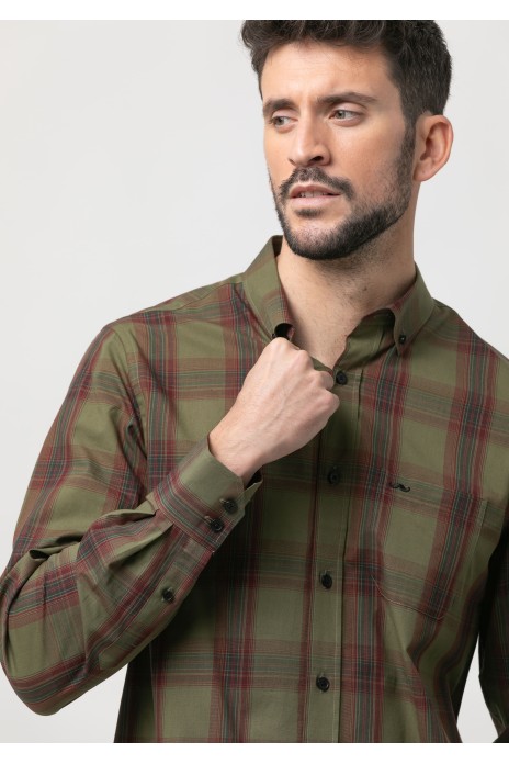 Camisa sport cuadro s/ Sol...