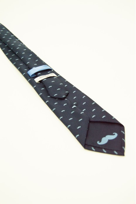 Corbata Bigotes - AZUL-...
