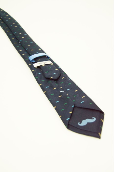Corbata Bigotes - AZUL- MARINO