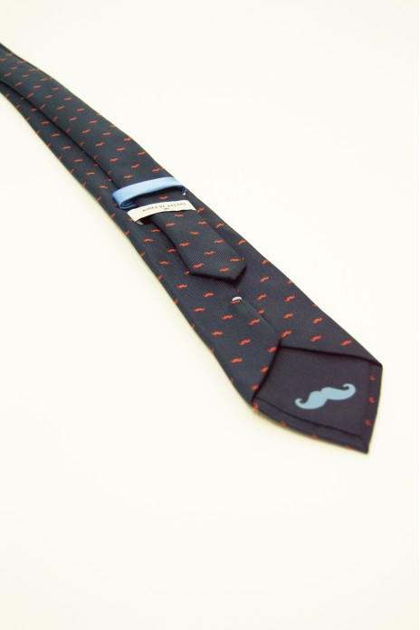 Corbata Bigotes - ROJO- CORAL