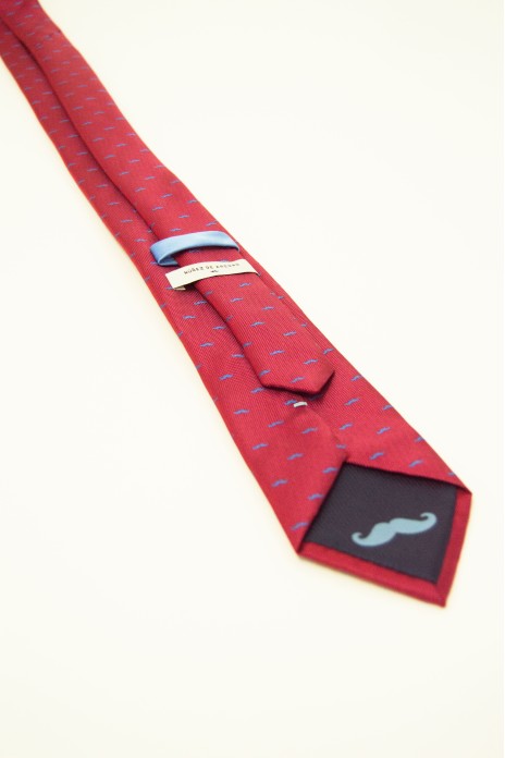 Corbata ancha Bigotes - ROJO