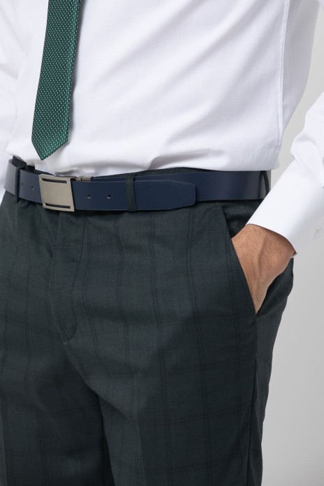 Pantalón vestir cuadro s/...