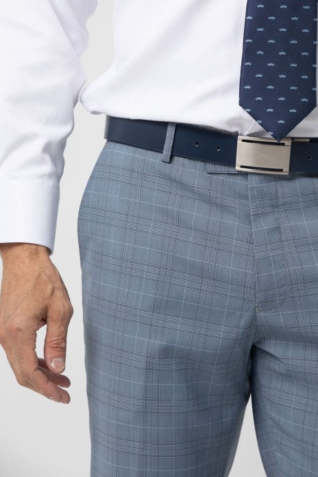 Pantalón vestir cuadro s/...