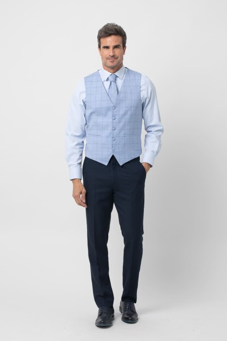 Chaleco vestir cuadro s/...