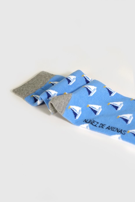 Calcetines velero - AZUL-...