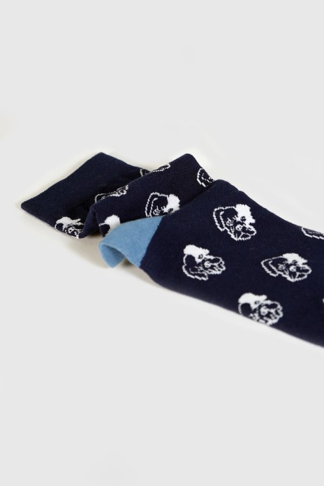Calcetines perro - AZUL-...