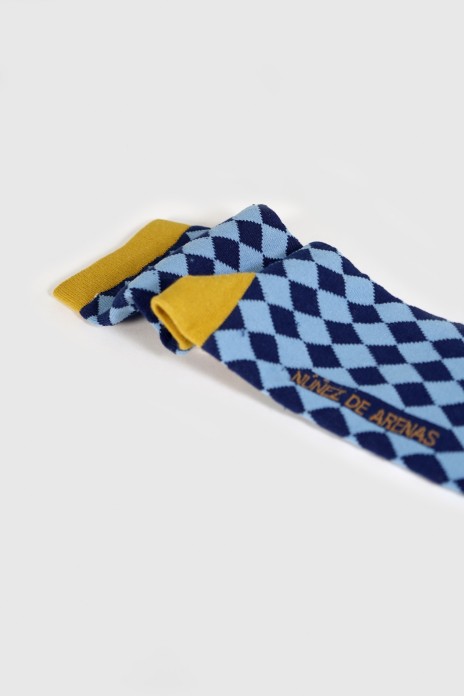 Calcetines rombo - AZUL-...