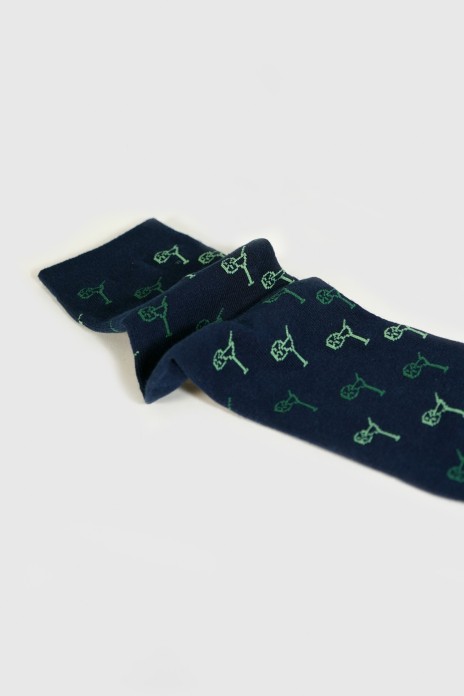 Calcetines cocktail - AZUL-...
