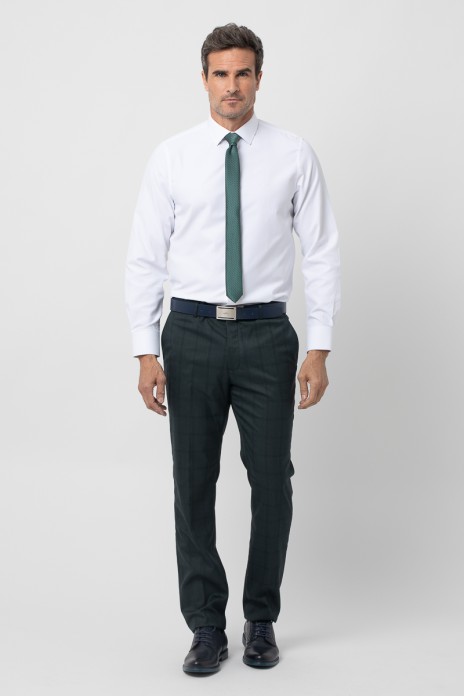 Pantalón vestir cuadro s/...