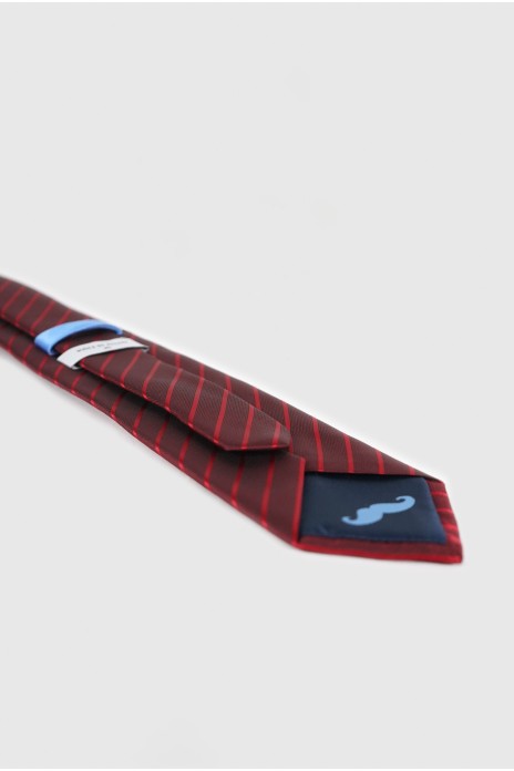 Corbata ancha rayas - ROJO