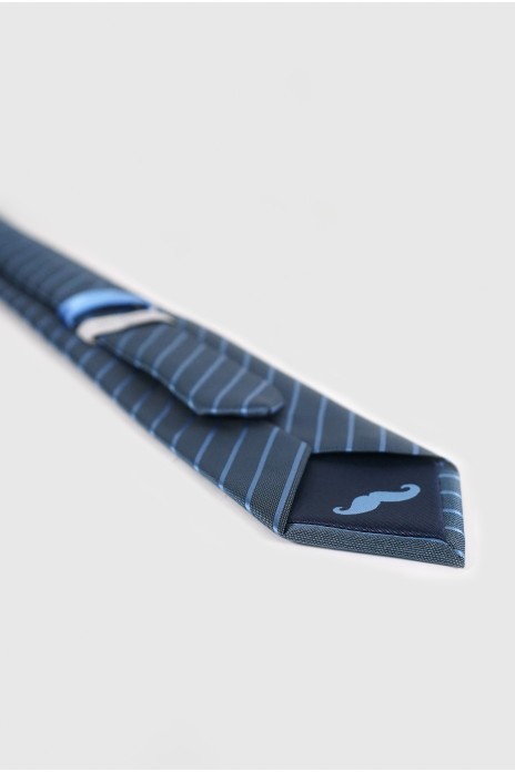 Corbata ancha rayas - AZUL-...