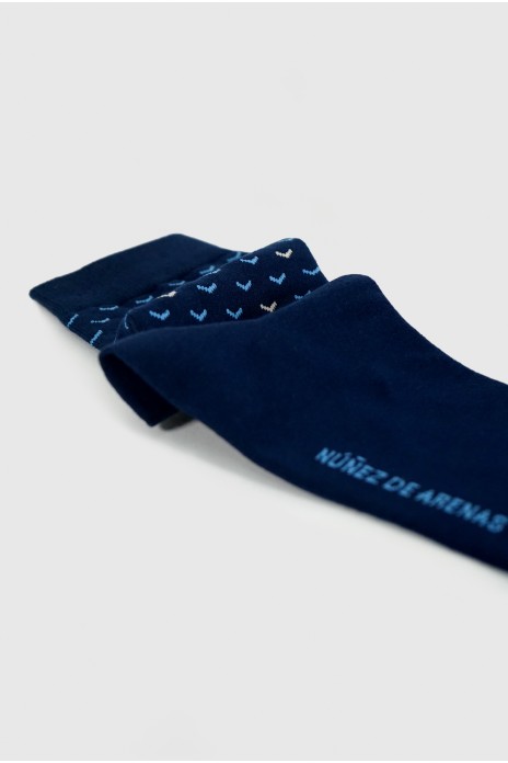 Calcetines aspas - AZUL-...