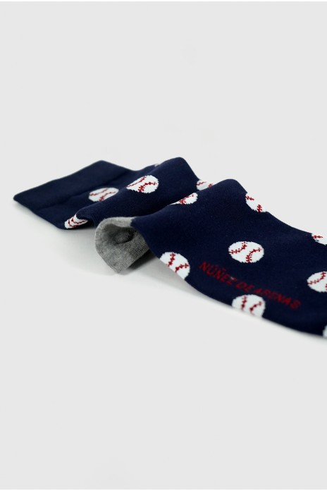 Calcetines beisbol - AZUL-...