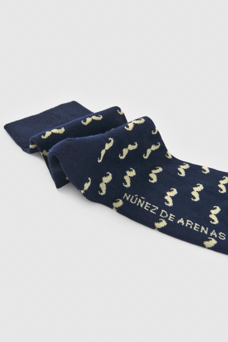 Calcetines Bigote - AZUL