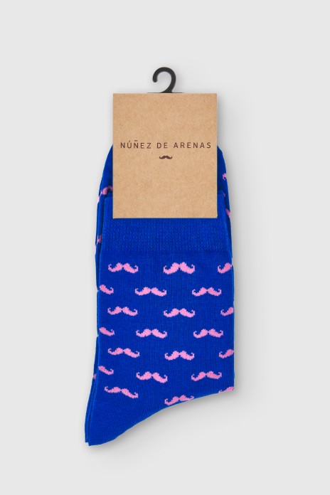 Calcetín algodón bigotes -...