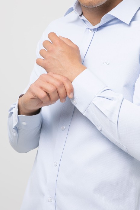 Camisa vestir falso liso s/...