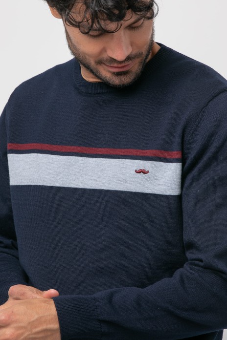 Cuello caja rayas s/ alfo...