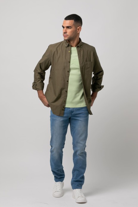 Camisa sport lisa s/ pintor...