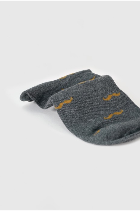 Calcetines cortos bigote -...