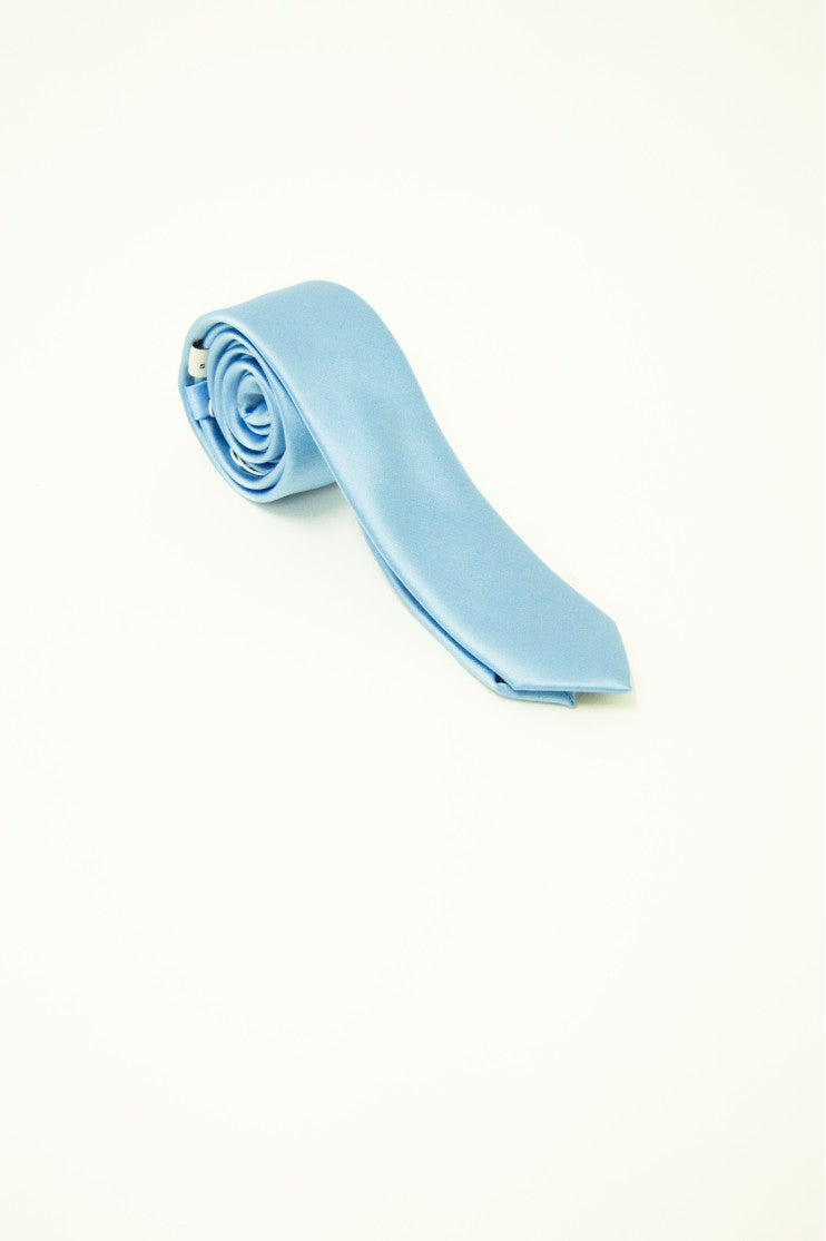 Corbata raso lisa estrecha s/ Casino