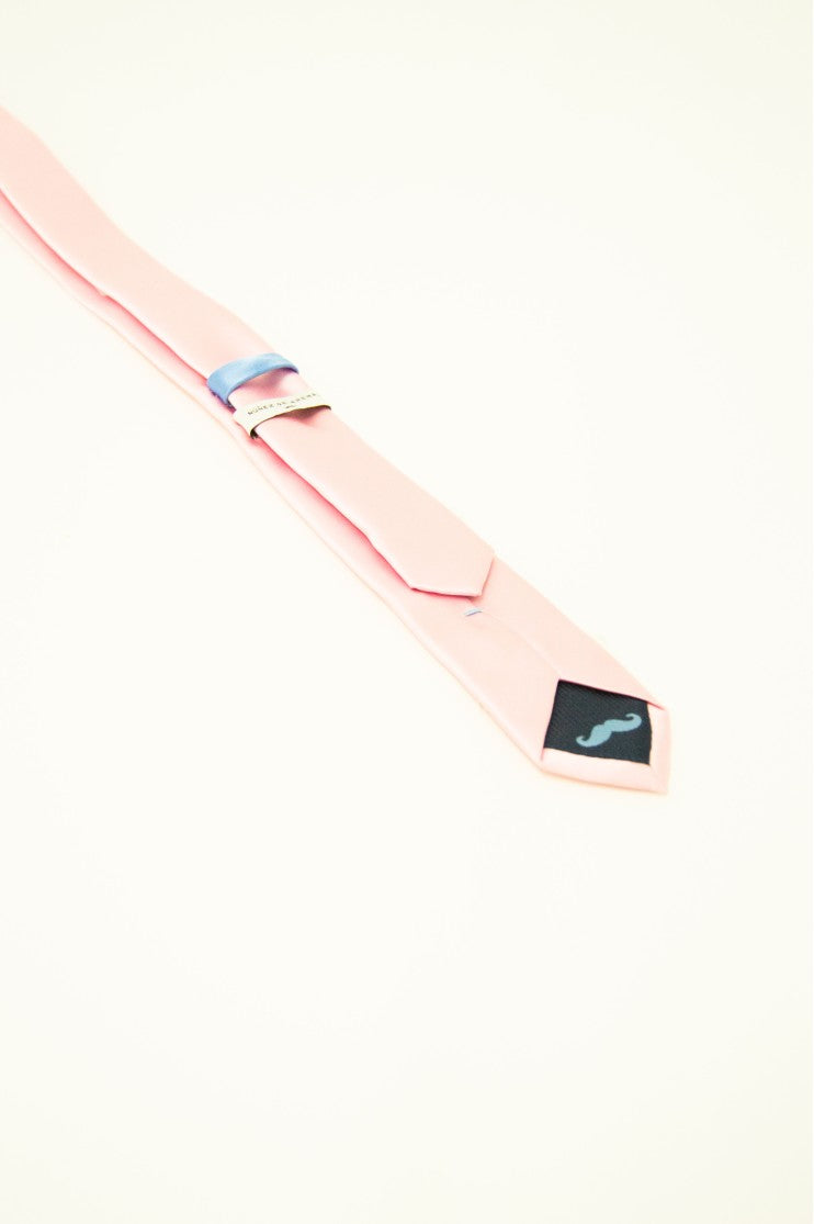 Corbata raso lisa estrecha s/ Casino