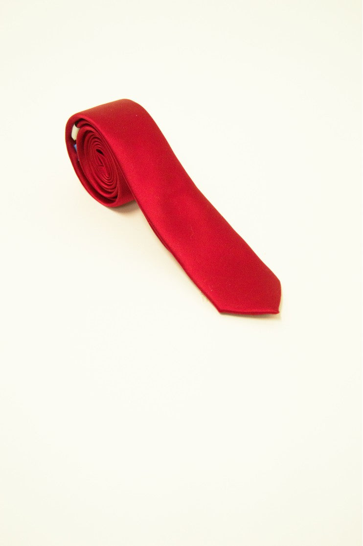 Corbata raso lisa estrecha s/ Casino