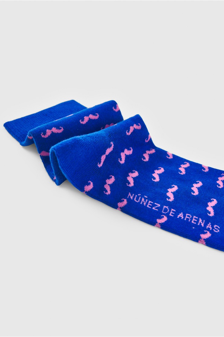 Calcetín algodón bigotes