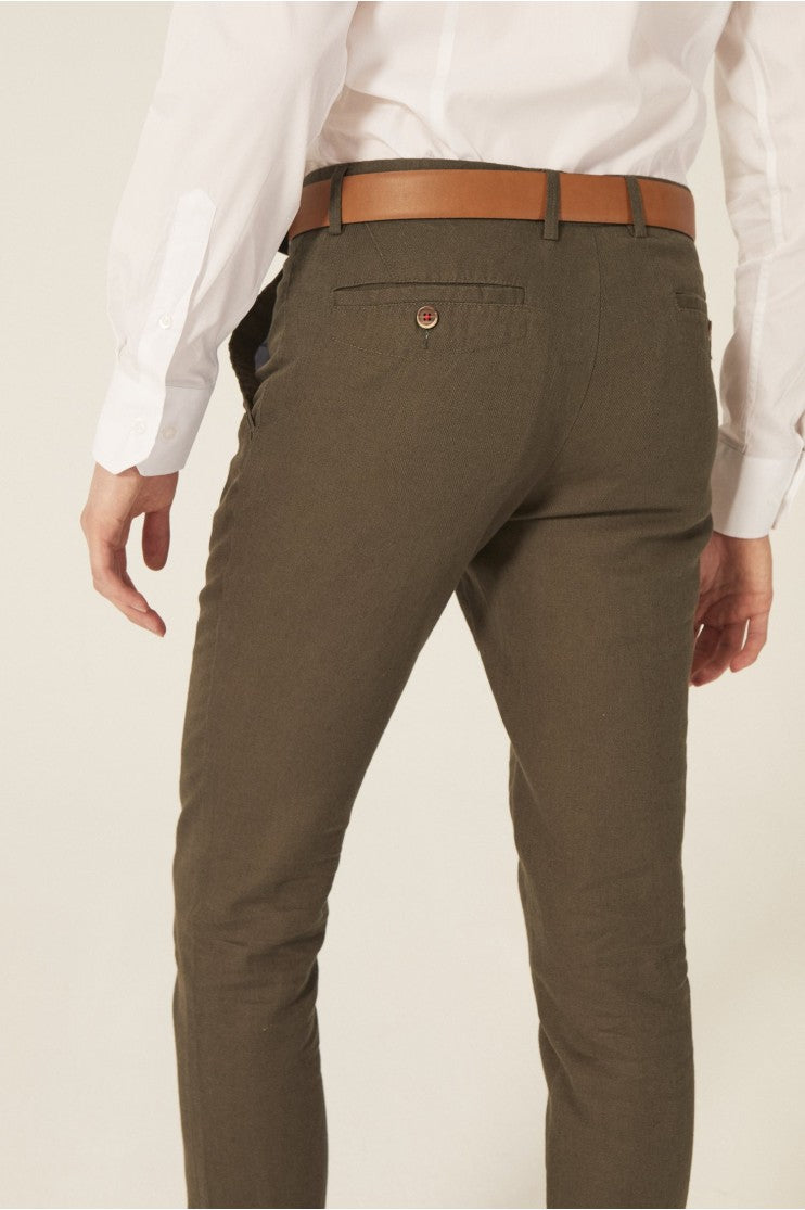 Pantalón de vestir Lino Algodón Outlet