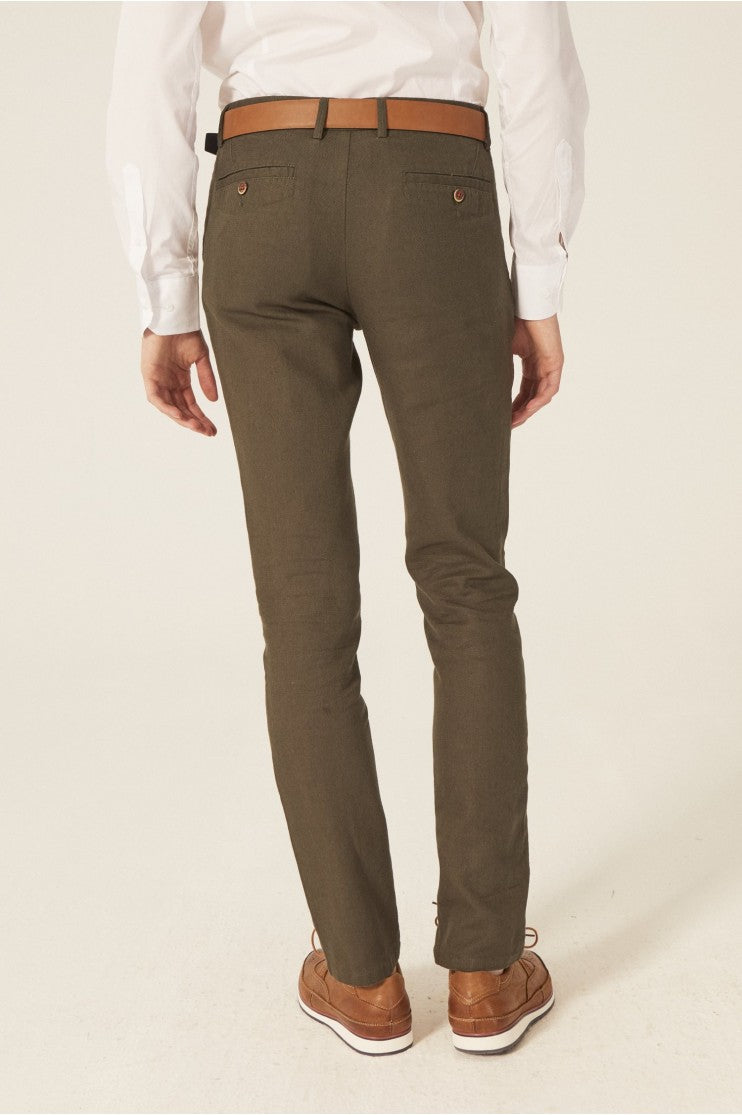 Pantalón de vestir Lino Algodón Outlet