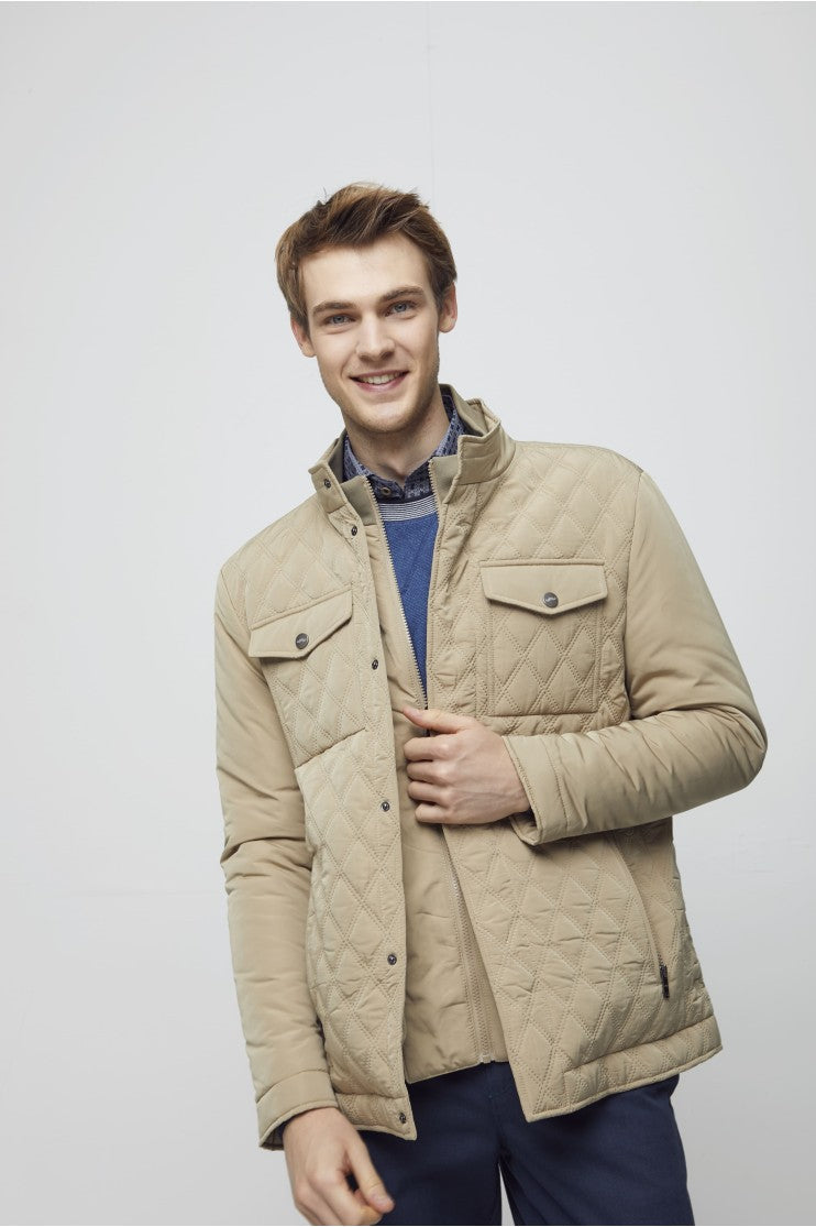 Parka doble pespunte Outlet