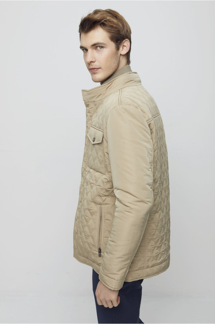 Parka doble pespunte Outlet