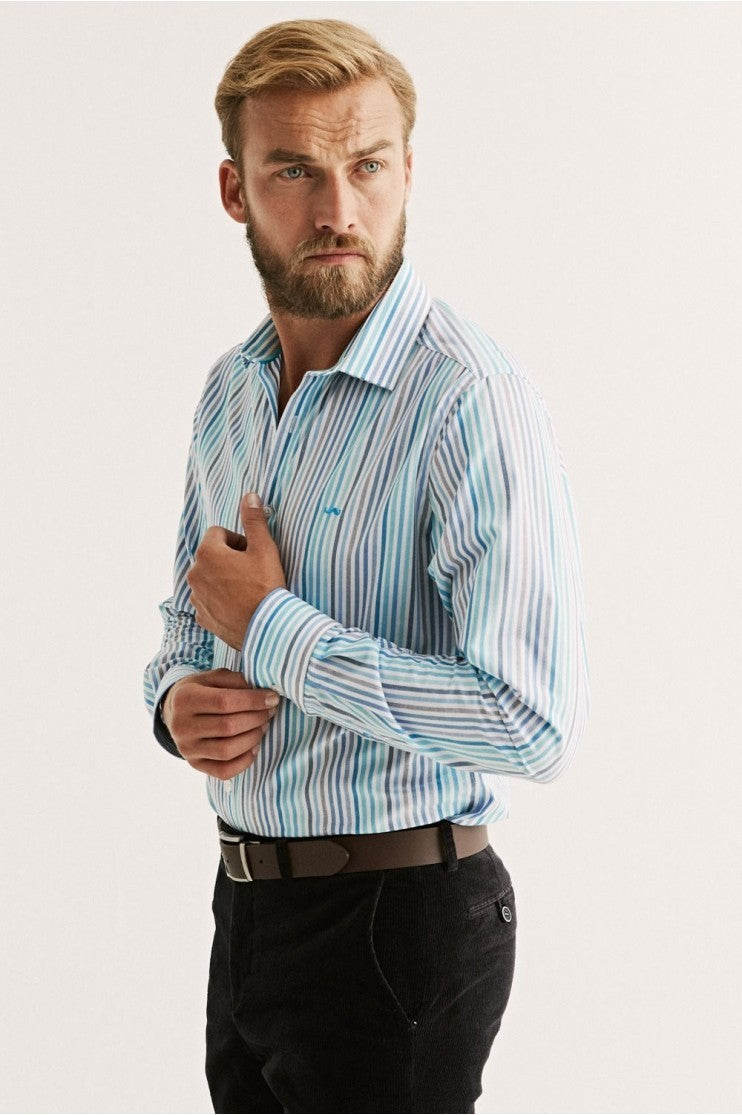 Camisa Rayas Moda Outlet