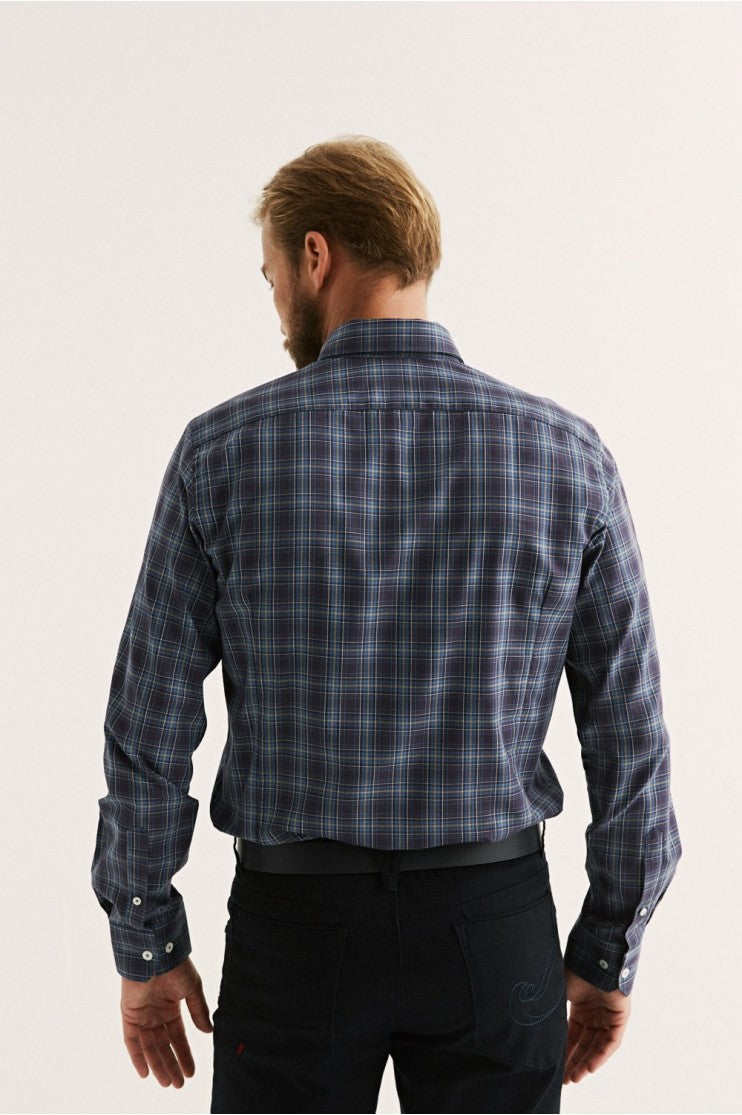 Camisa cuadros sport tonos Oscuros Outlet