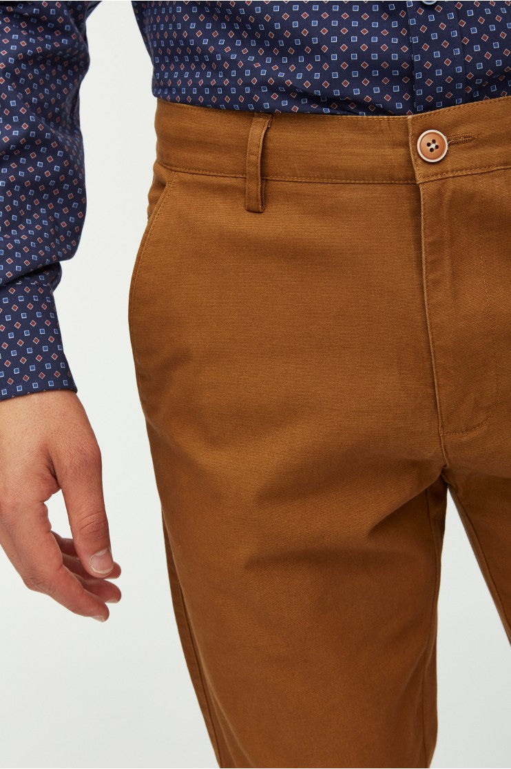 Pantalón sport tejido espiga Outlet