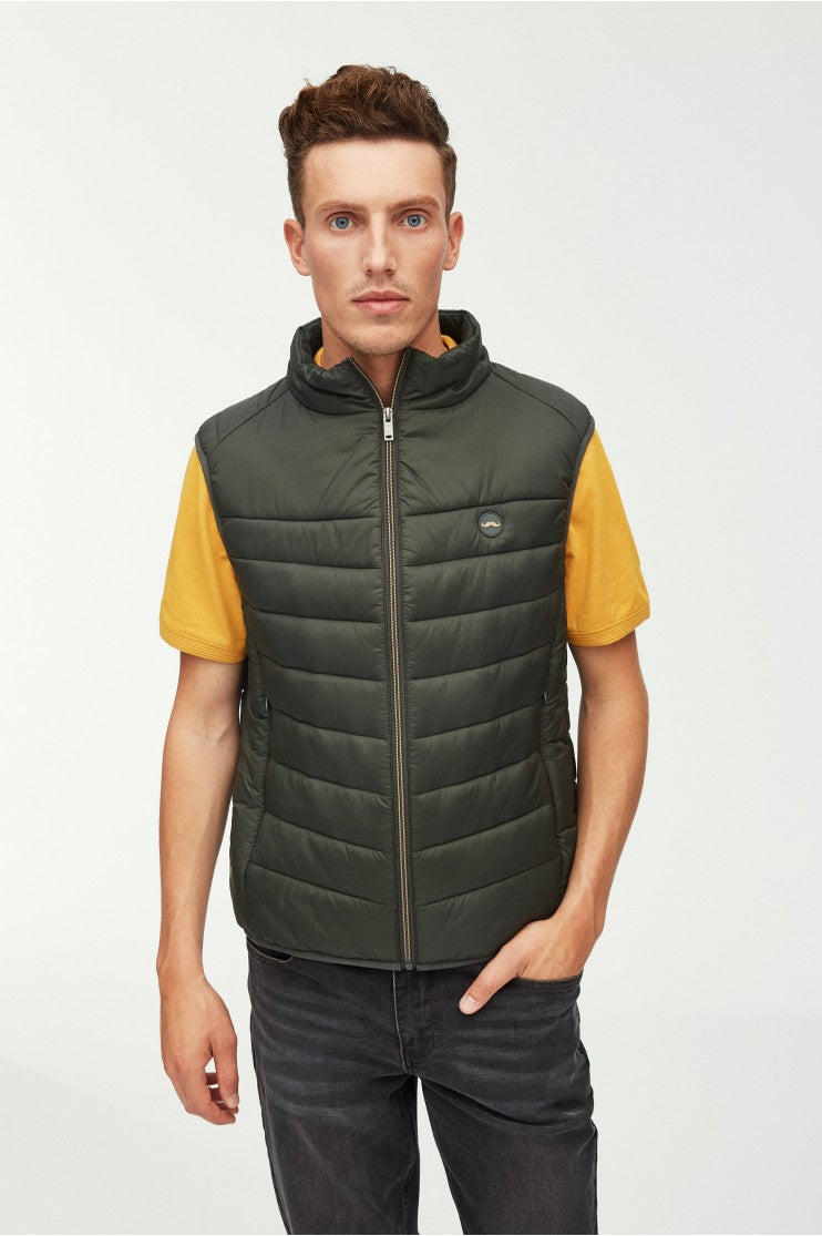 Chaleco de nylon guateado Outlet