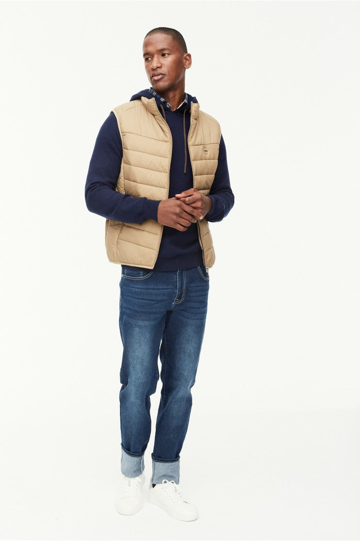 Chaleco de nylon guateado Outlet